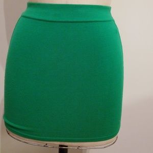 SOLD! Marciano premium knit green mini skirt